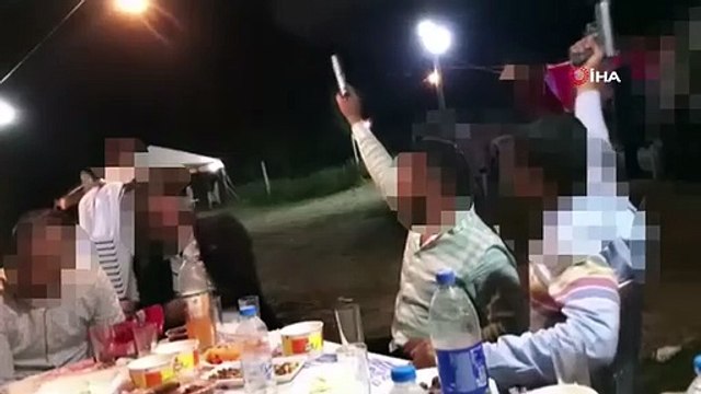 Düğünde havaya ateş açan magandalar yakalandı