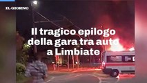 Corsa mortale a Limbiate: un'auto prende fuoco