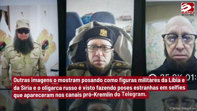 Imagens mostram Yevgeny Prigozhin, líder do Grupo Wagner, usando perucas e disfarces