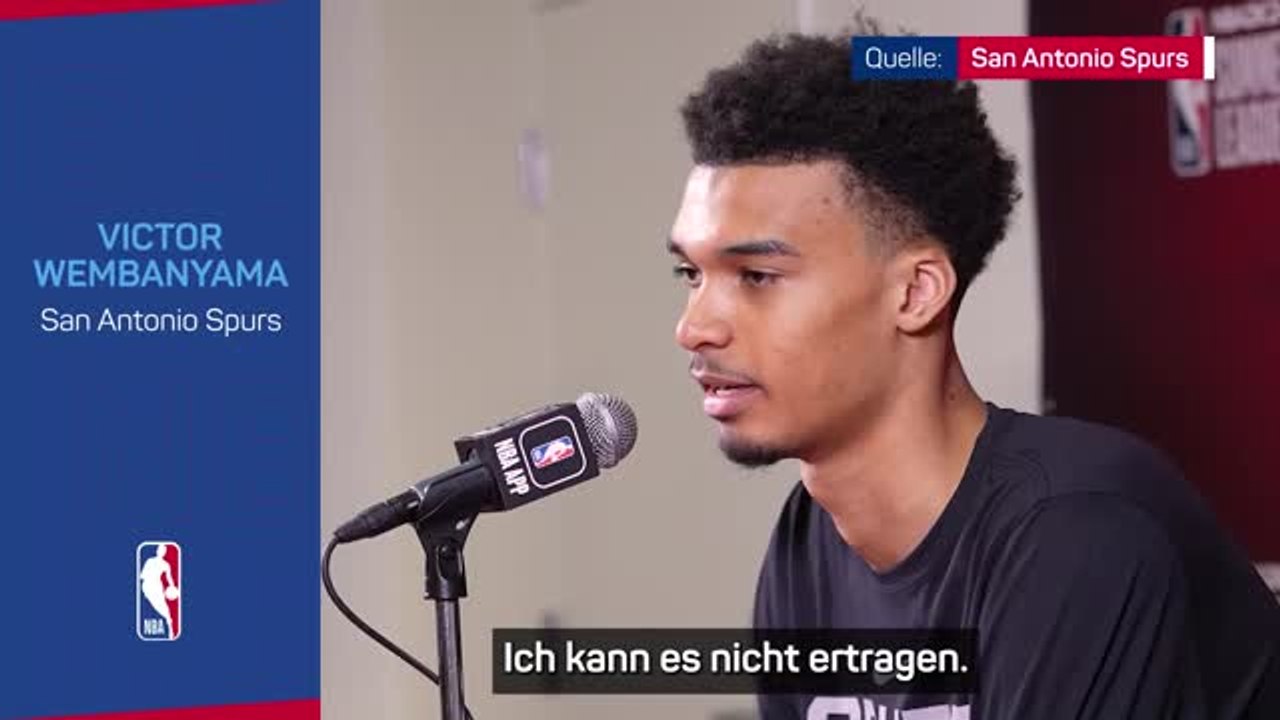 Wembanyama: 'Bin froh, dass der Draft vorbei ist'