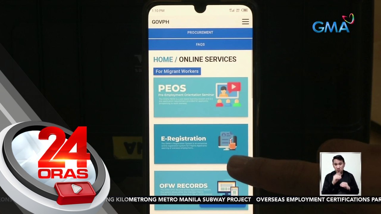 "OFW Pass", bagong app na binubuo ng DMW para mapabilis ang proseso sa pagkuha ng OEC ng mga OFW | 24 Oras