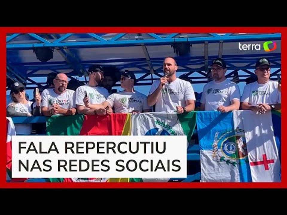 Eduardo Bolsonaro compara professores a traficantes em evento pró-armas no DF