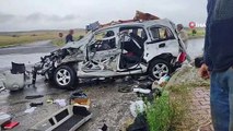 Sivas'ta feci kaza, olay yerine itfaiye ve sağlık ekipleri sevk edildi