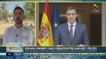 España: Primer y único debate entre Pedro Sánchez y Alberto Núñez Feijóo