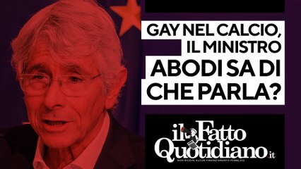 Gay nel calcio, ma il ministro Abodi sa di cosa parla? Segui la diretta con Cardone e Tundo
