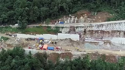 Glissement de terrain dans la construction d'autoroutes en Chine : 1 mort, 7 disparus