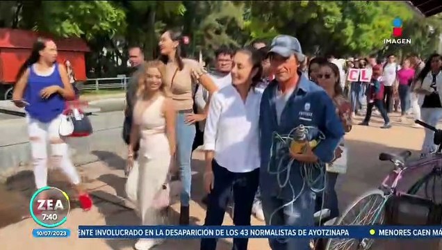 Un día con Claudia Sheinbaum, aspirante presidencial de Morena