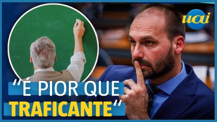 Eduardo Bolsonaro compara professor 'doutrinador' a traficante