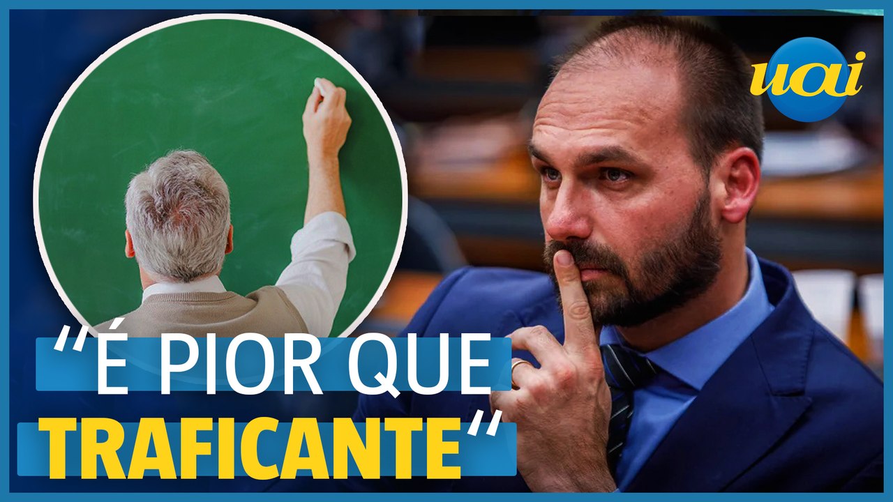 Eduardo Bolsonaro compara professor 'doutrinador' a traficante