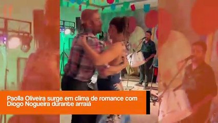 Paolla Oliveira surge em clima de romance com Diogo Nogueira