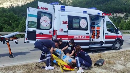 Burdur'da Otomobil ve Motosiklet Çarpışması: 1 Yaralı