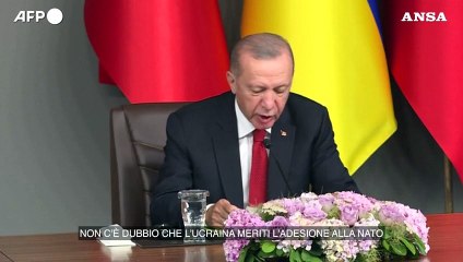 Erdogan: "L'Ucraina merita l'ingresso nella Nato"