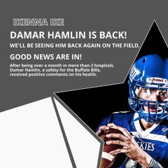 | IKENNA IKE | DAMAR HAMLIN IS BACK! GOOD NEWS ARE IN! (PART 1) (@IKENNAIKE)