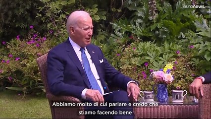 Biden a Londra prima del vertice Nato a Vilnius: "Relazioni solide come la roccia"