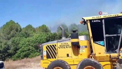 Aliağa'daki yangında 4 ev hasar gördü, 1'i tamamen yandı