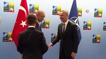 Litvanya'da üçlü zirve başladı! Cumhurbaşkanı Erdoğan, İsveç Başbakanı Kristersson ve Stoltenberg ile bir araya geldi