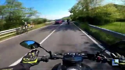 Contromano in moto sulla Val Trebbia: la nuova e assurda challenge in cui si rischia la vita