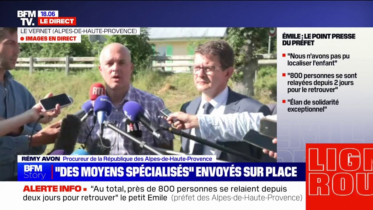 Disparition d'Émile: "Les critères administrati...