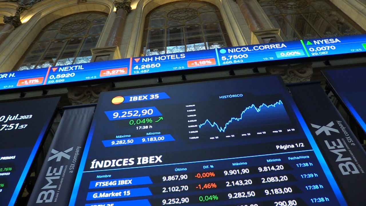 El Ibex 35 cierra muy plano y logra salvar los 9.200