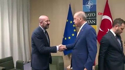 Cumhurbaşkanı Erdoğan, Avrupa Konseyi Başkanı Michel ile görüştü