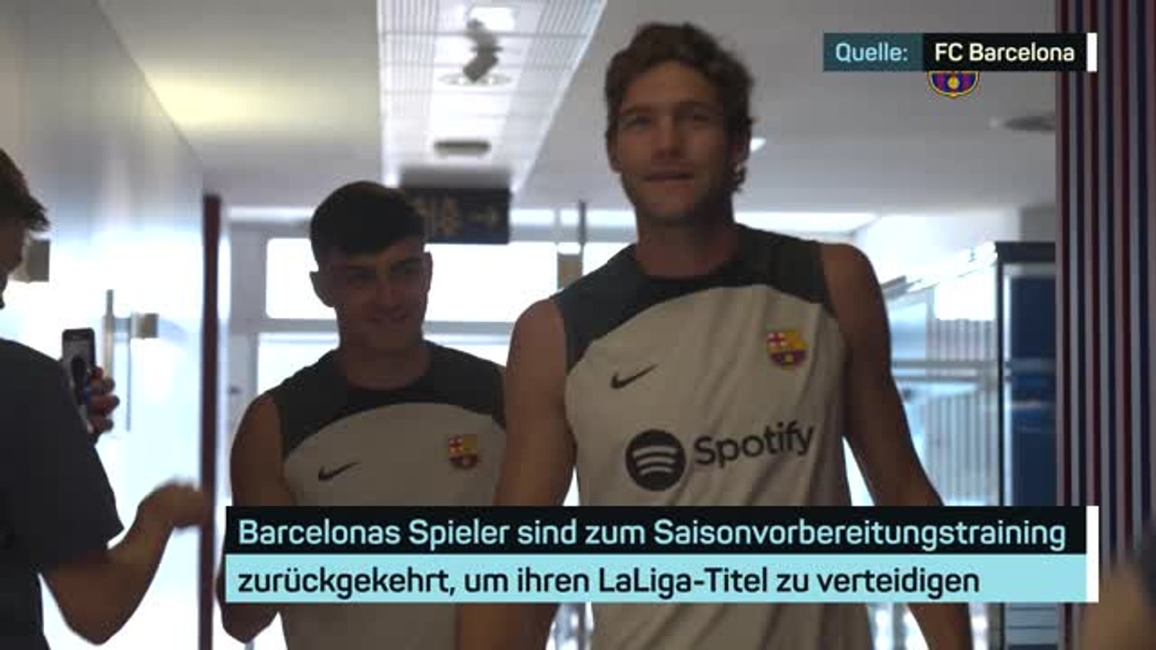 Die Meister aus Barcelona beim Medizincheck