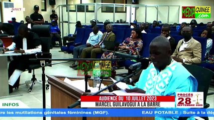 Justice : Marcel Guilavogui parle du 28 septembre à la barre.