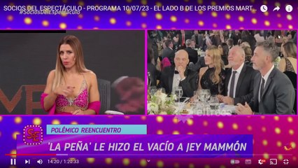 Mariana Brey, sobre Jey Mammón en los Martín Fierro