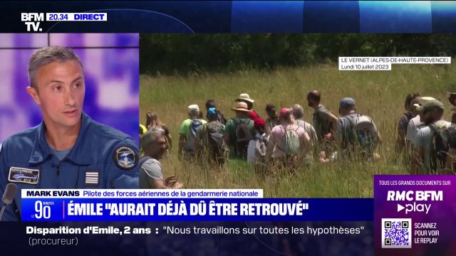 Disparition d'Émile: L'arrêt des battues ne signifie pas la fin des recherches , explique Mark Evans (pilote des forces aériennes de la gendarmerie nationale)