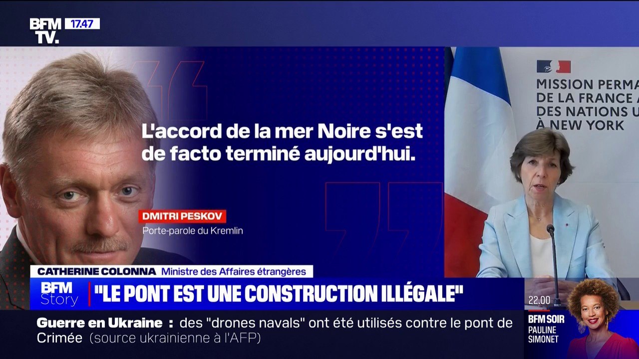 Guerre en Ukraine: "Les actions de la Russie placent beaucoup de pays du monde en insécurité alimentaire", pour Catherine Colonna