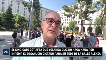 Yolanda Díaz desahucia a la CGT de su histórica sede sindical: "Nos quedaremos okupando"