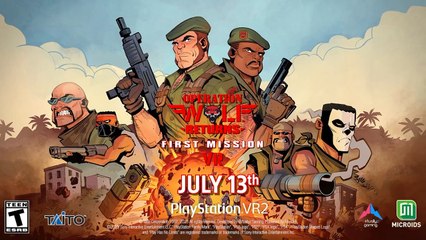 Operation Wolf Returns First Mission VR Gameplay Video PS VR2