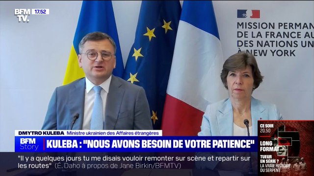 Guerre en Ukraine: Ce dont nous avons le plus besoin, c'est de la patience et de votre foi en l'Ukraine , affirme le ministre des Affaires étrangères ukrainien, Dmytro Kuleba