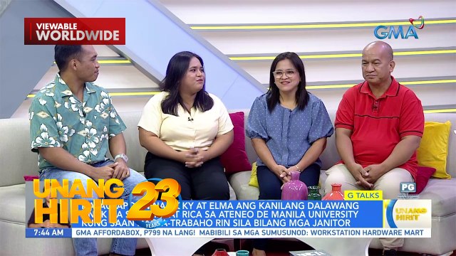 #GTalks - Mag-asawang janitor, nakapagpatapos ang dalawang anak sa Ateneo | Unang Hirit
