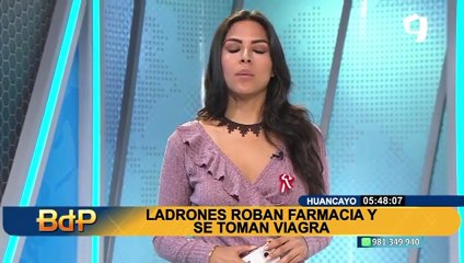 Huancayo: delincuentes asaltan farmacia y aprovecharon para llevarse Viagra