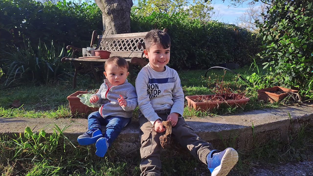 I nipotini Leonardo e Alessandro