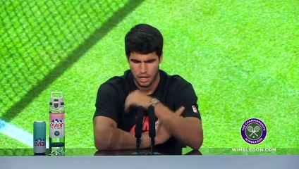 Wimbledon 2023 - Carlos Alcaraz : "I'm very excited about this game against Holger Rune"