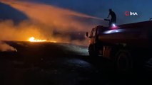 Edirne'de buğday tarlasında yangın