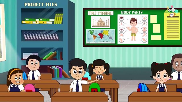Chinki going to School _ Animated Stories _ English Cartoon _ Moral Stories _ PunToon Kids English