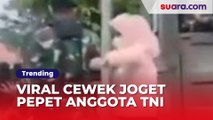 Cringe, Viral Cewek Joget Gila-gilaan Sambil Pepet Anggota TNI di Magelang