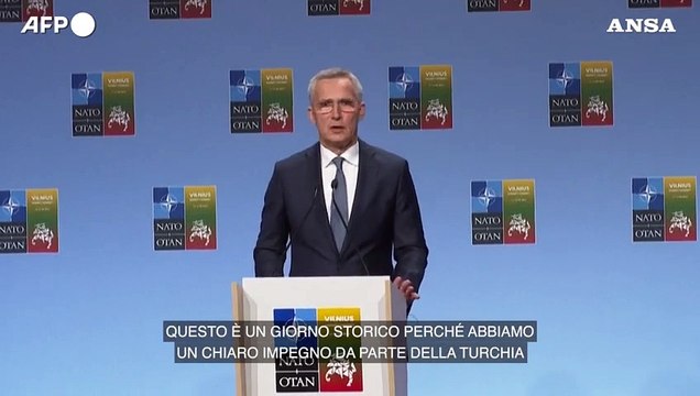 Stoltenberg: Trovato l'accordo, Svezia presto nella Nato