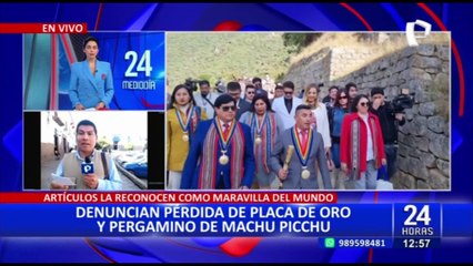 Alcalde de Machu Picchu sobre placas perdidas: “A nosotros no se nos ha transferido nada”
