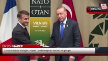 Cumhurbaşkanı Erdoğan, Fransa Cumhurbaşkanı Macron ile görüştü