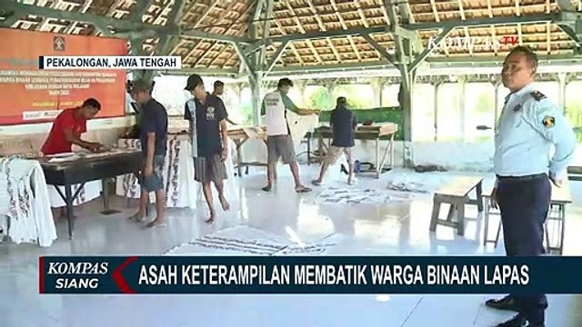 Tekuni Pembuatan Batik, Warga Binaan Lapas Pekalongan Dapat Banyak Pesanan!