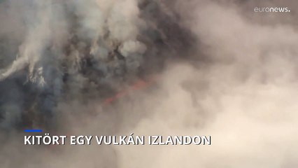 Kitört egy vulkán az izlandi főváros közelében