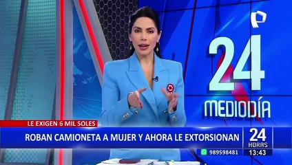 Mujer es extorsionada tras sufrir el robo de su vehículo: Le exigen pagar 6 mil soles
