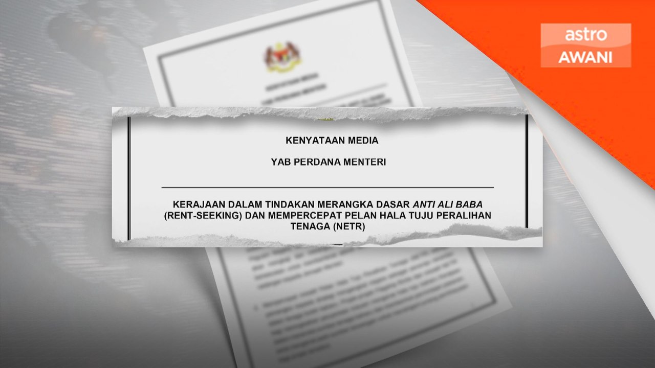 Kerajaan percepat pelaksanaan NETR, hapus budaya Ali Baba