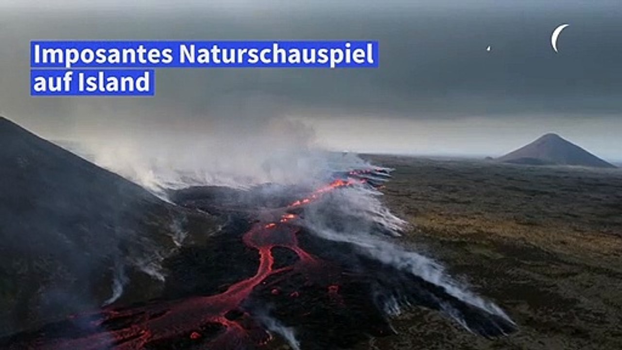 Imposantes Naturspektakel: Vulkanausbruch auf Island