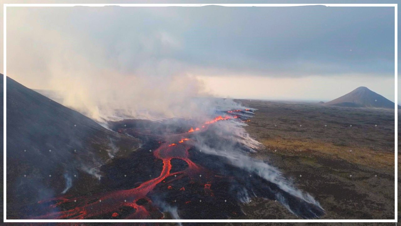 Vulkanausbruch in der Nähe der isländischen Hauptstadt Reykjavik