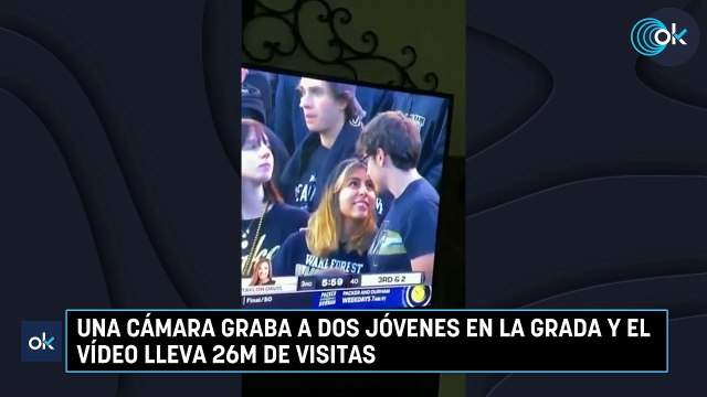 Una cámara graba a dos jóvenes en la grada y el vídeo lleva 26M de visitas