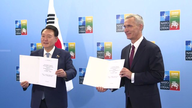 나토 사무총장, 尹만나 북핵 심히 우려...韓과 새 파트너십 체결 / YTN